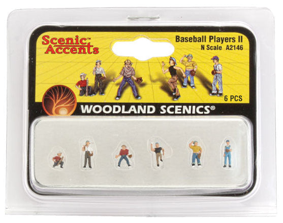 WOODLAND SCENIC N Scale A2146 | Baseball Players (II)