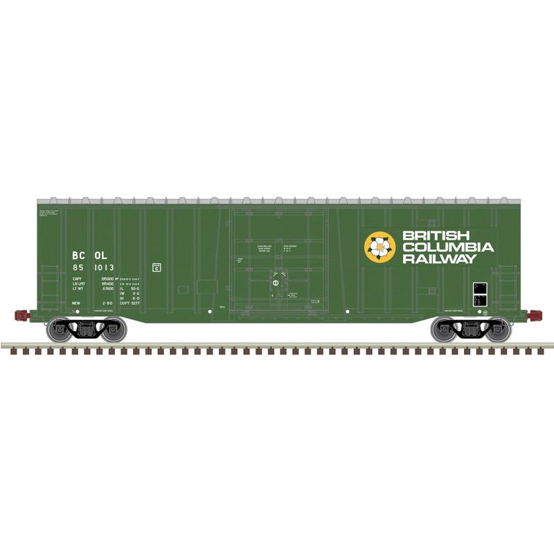 Atlas N Master | NSC 50' Plug Door Box Car  | British Columbia Railway