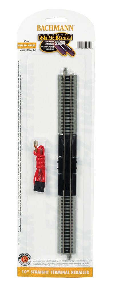 Bachmann (N Scale) 44820 | 10" Straight Terminal Rerailer with Wire - B360 Hobbies