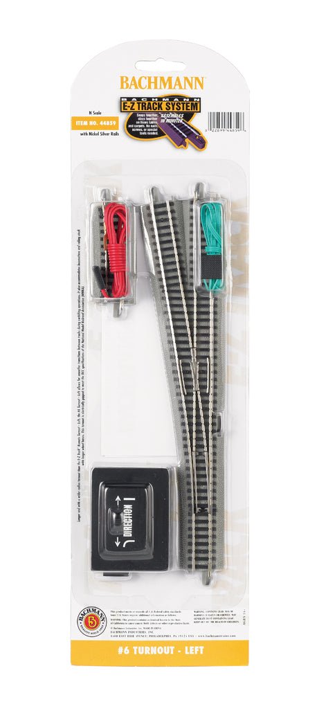 Bachmann (N Scale) 44859 | #6 Turnout - Left - B360 Hobbies