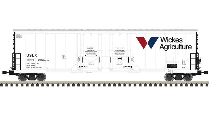 Atlas HO Master | 53’ Evans Double Plug Door Box Car | USLX - Wickes Agriculture
