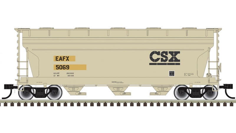 Atlas HO Trainman | ACF 3560 Covered Hopper | Rail Logistics (EAFX)