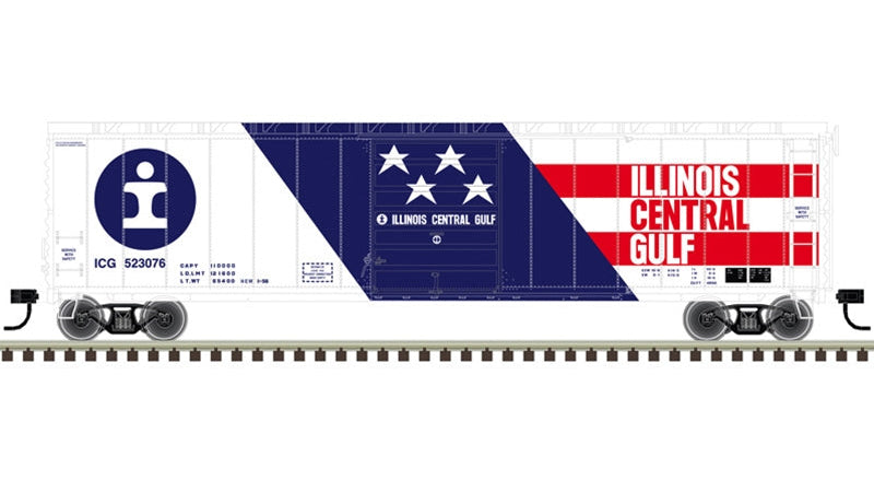 Atlas HO Master | 50' Post War Single Door Box Car | Illinois Central Gulf