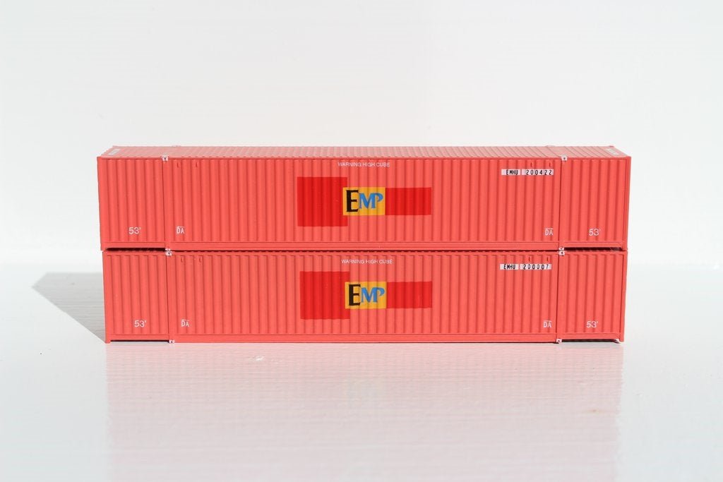 JTC N Scale 535041 |  EMP (Ex - Hub Group) 53' High Cube 6-42-6 Corrugated Containers with Magnetic System - B360 Hobbies