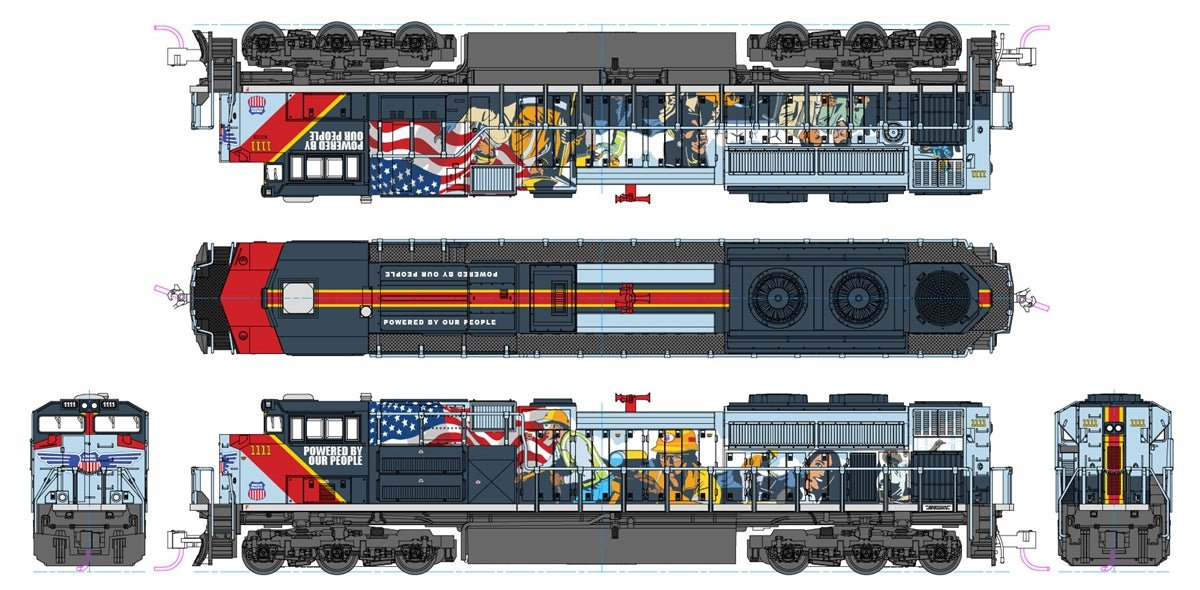 KATO N Scale 1768412L | EMD SD70ACe Union Pacific #1111 "Powered by our People" | ESU Sound Decoder - B360 Hobbies