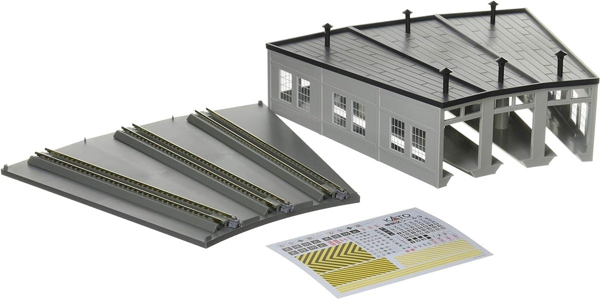 KATO N Scale Structures 23240 | 3-Stall Roundhouse - B360 Hobbies