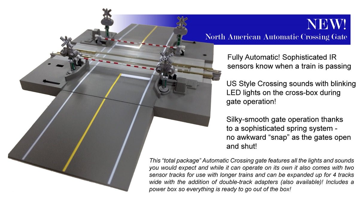 KATO N Scale Unitrack 206051 | North American Style Automatic Crossing Gate - B360 Hobbies