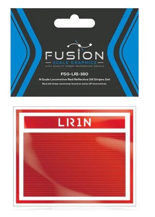N Scale Railroad Locomotive Red Reflective Markings Set - B360 Hobbies