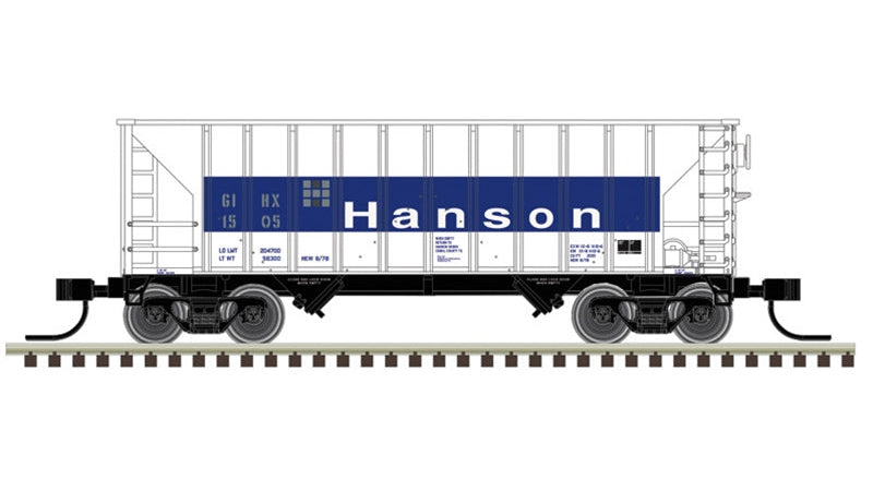 Atlas N Master | Greenville 100 ton Twin Hopper | Hanson (GIHX)