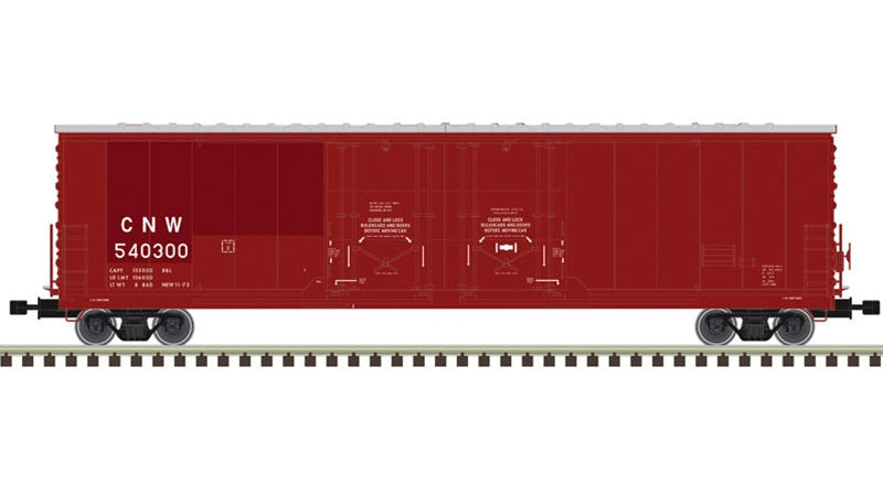 Atlas HO Master | 53’ Evans Double Plug Door Box Car | CNW - Chicago & Northwestern (Patch)