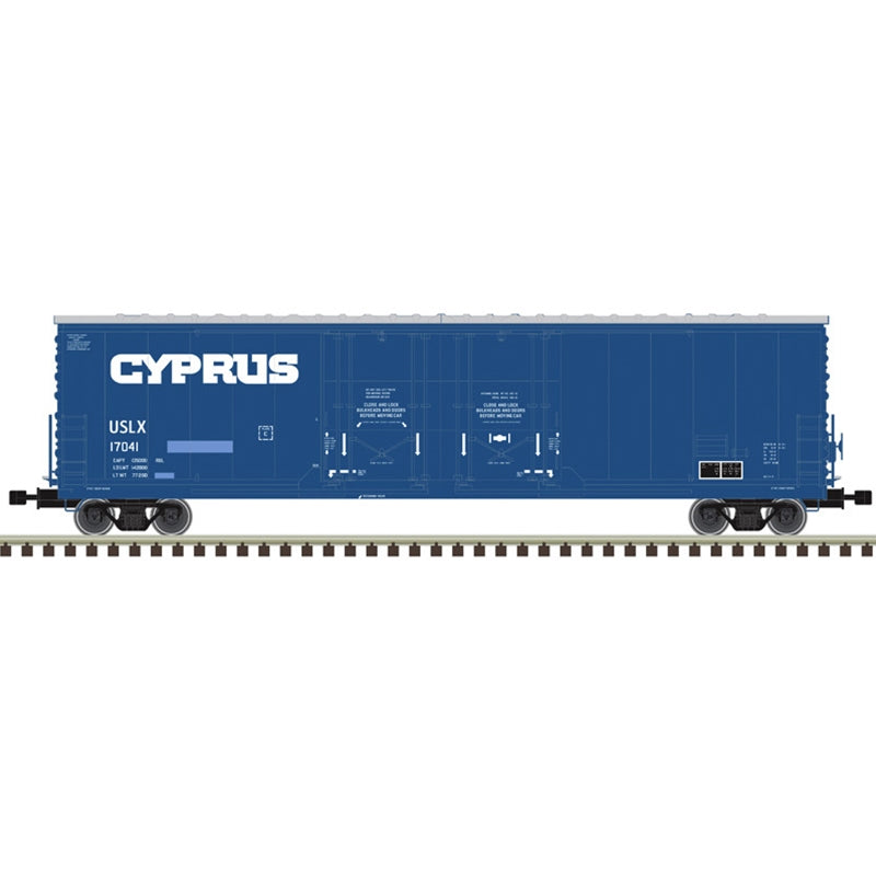 Atlas N Master | 53’ Evans Double Plug Door Box Car | USLX - Cyprus