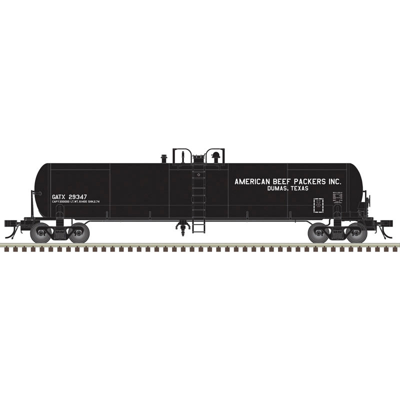 Atlas N Master | 20,700 Gallon Tank Car | American Beef Packers (GATX)