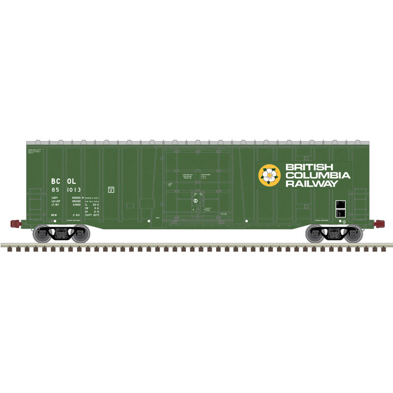 Atlas N Master | NSC 50' Plug Door Box Car  | British Columbia Railway