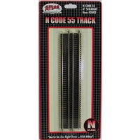 Atlas N Scale Code 55 Track 6" Straight (6 pieces)