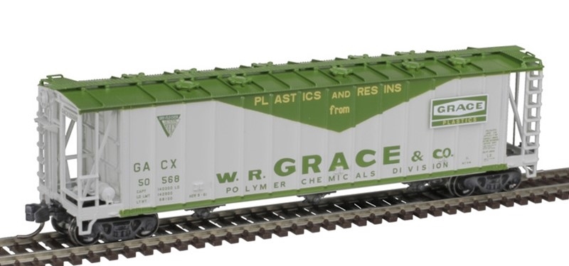 ATLAS N Scale 50006343 | GA 3500 Dry-Flo Covered Hopper | Grace (GACX) #50234