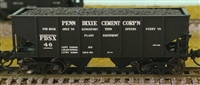 BLUFORD SHOPS N Scale 60442 | 2-Bay Hoppers - Penn Dixie Cement, 2 Pack