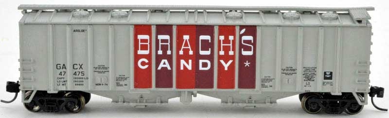 BOWSER N Scale 37923 | 2-Bay Airslide Covered Hopper | Brach's Candy #47475