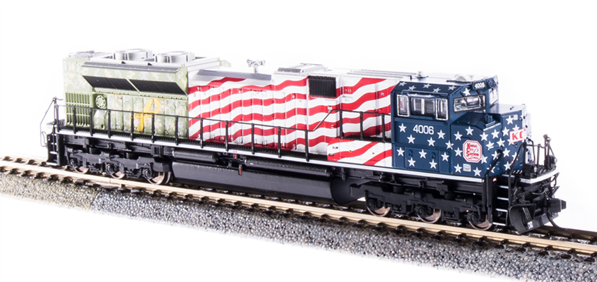 BROADWAY LIMITED N Scale 6300 | EMD SD70ACe | KCS #4006, Veterans Day Salute | Paragon3 Sound