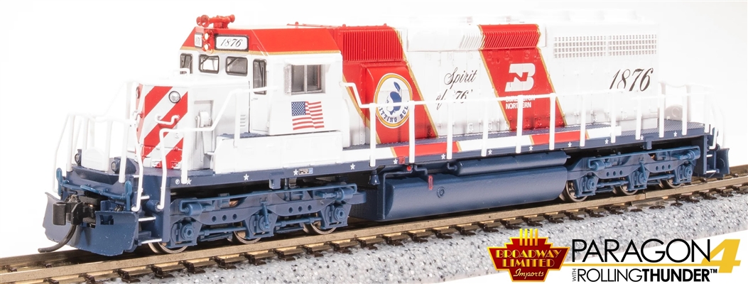 BROADWAY LIMITED N Scale 7952 | EMD SD40-2 | BN #1876 (Spirit of '76) | Paragon4