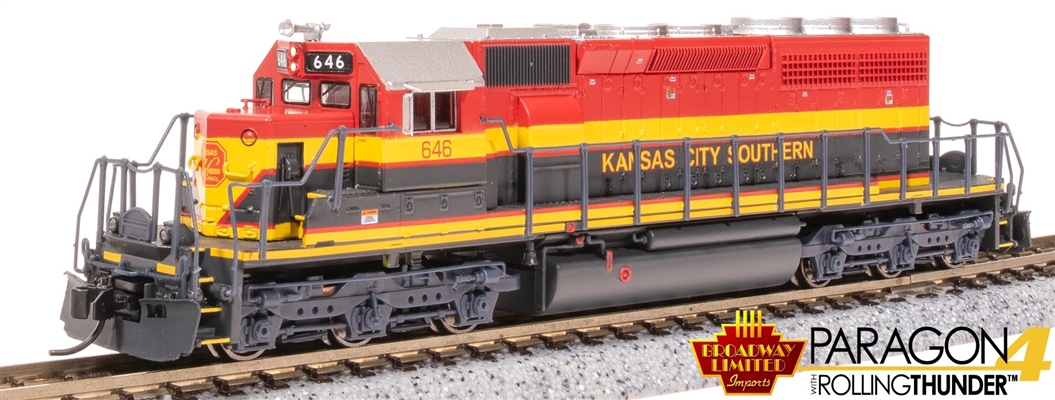 BROADWAY LIMITED N Scale 7964 | EMD SD40-2 | Kansas City Southern (Belle) #652 | Paragon4