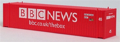 CON-COR N Scale 44109 | BBC News 45' Container (2pk)