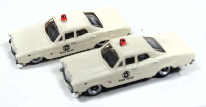 Mini Metals N Scale 50379 | 1967 Ford State Police (White)