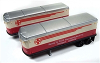 Mini Metals N Scale 51179 | 40'/50's Aero Van Trailers | Santa Fe Trail Transportation