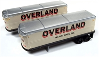 Mini Metals N Scale 51180 | 40'/50's Aero Van Trailers | Overland Freight Lines