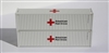 JTC N Scale FMS12 |  American Red Cross 40' std. containers with Magnetic System