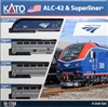 KATO N Scale 101788-1 | Amtrak ALC-42 #302 & Superliner Phase VI 4-Unit "Starter Series" Set w/ Interior Lights