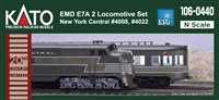Kato N EMD E7A New York Central 2 Locomotive Set (ESU Loksound)