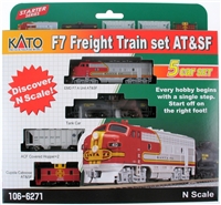 Kato N Scale F7 Freight Train Set AT&SF