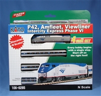 Kato N Scale P42, Amfleet, Viewliner Intercity Express Phase VI 4-Car Set