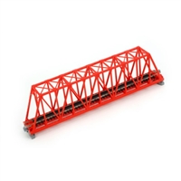 Kato N Scale Unitrack 20430, 248mm (9 3/4") Single Track Truss Bridge, Red