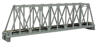 Kato N Scale Unitrack 20432, 248mm (9 3/4") Single Track Truss Bridge, Gray