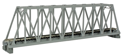 KATO N Scale Unitrack 20432 | 248mm (9 3/4") Single Track Truss Bridge, Gray