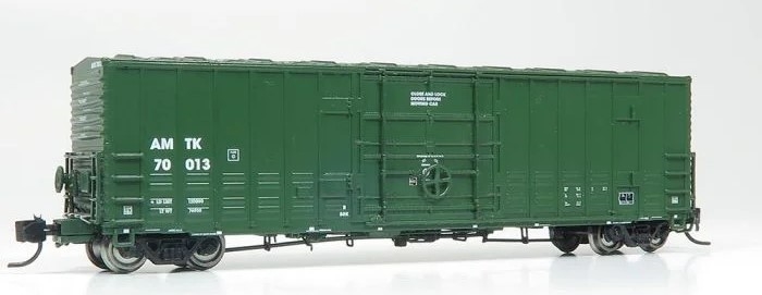 Rapido N Scale 537006 | B100 Boxcar: Amtrak - Green (3 - Pack)