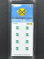 SCALESIGNS N Scale N1500 | Train Station Sign