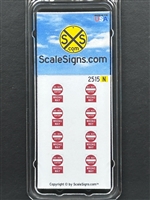 SCALESIGNS N Scale N2515 | Do Not Enter Sign