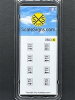 SCALESIGNS N Scale N3503 |  One Way Sign