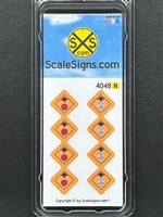 SCALESIGNS N Scale N4048 | Stop Ahead Sign